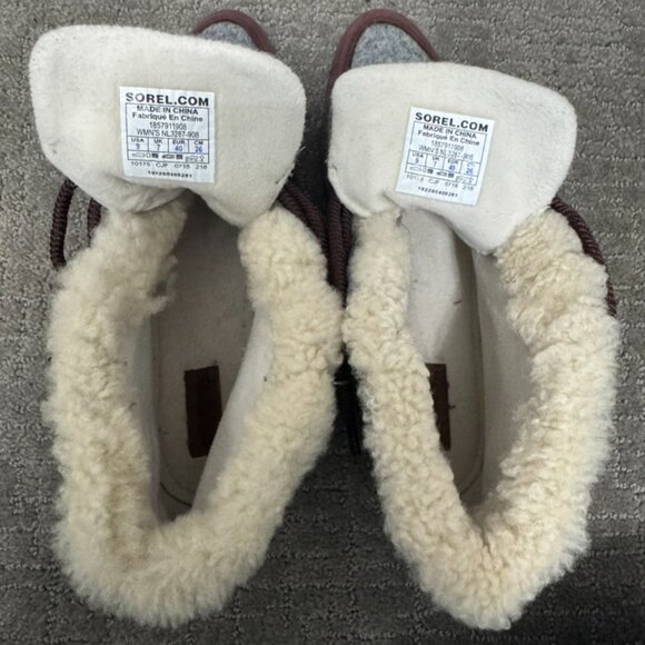 Sorel Women's Sneakchic Alpine Boots, Cattail, Red, Brown - Picture 5 of 8